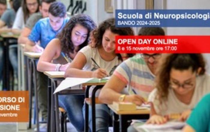 Bando 2025 e open day Scuola di Specializzazione in Neuropsicologia